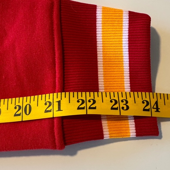 NEW Kansas City Chiefs Hoodie - Men’s Medium - Red Yellow NFL Team Apparel NWT - Picture 11 of 15